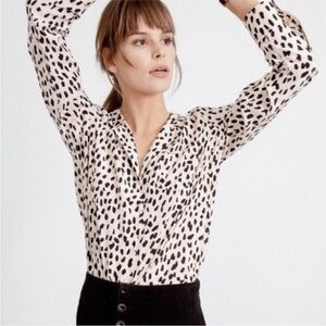 ▶️ Rails ◀️ Rebel Silk Shirt Blush Cheetah $198